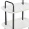 Hello Honey® Main + Mesa™ 2-Tier Modern Plastic and Metal Trolley